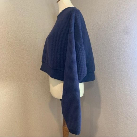 NWT $130 NIKE Sportswear Women XS City Ready Fleece Crew Cropped Top Sweatshirt - Picture 12 of 15